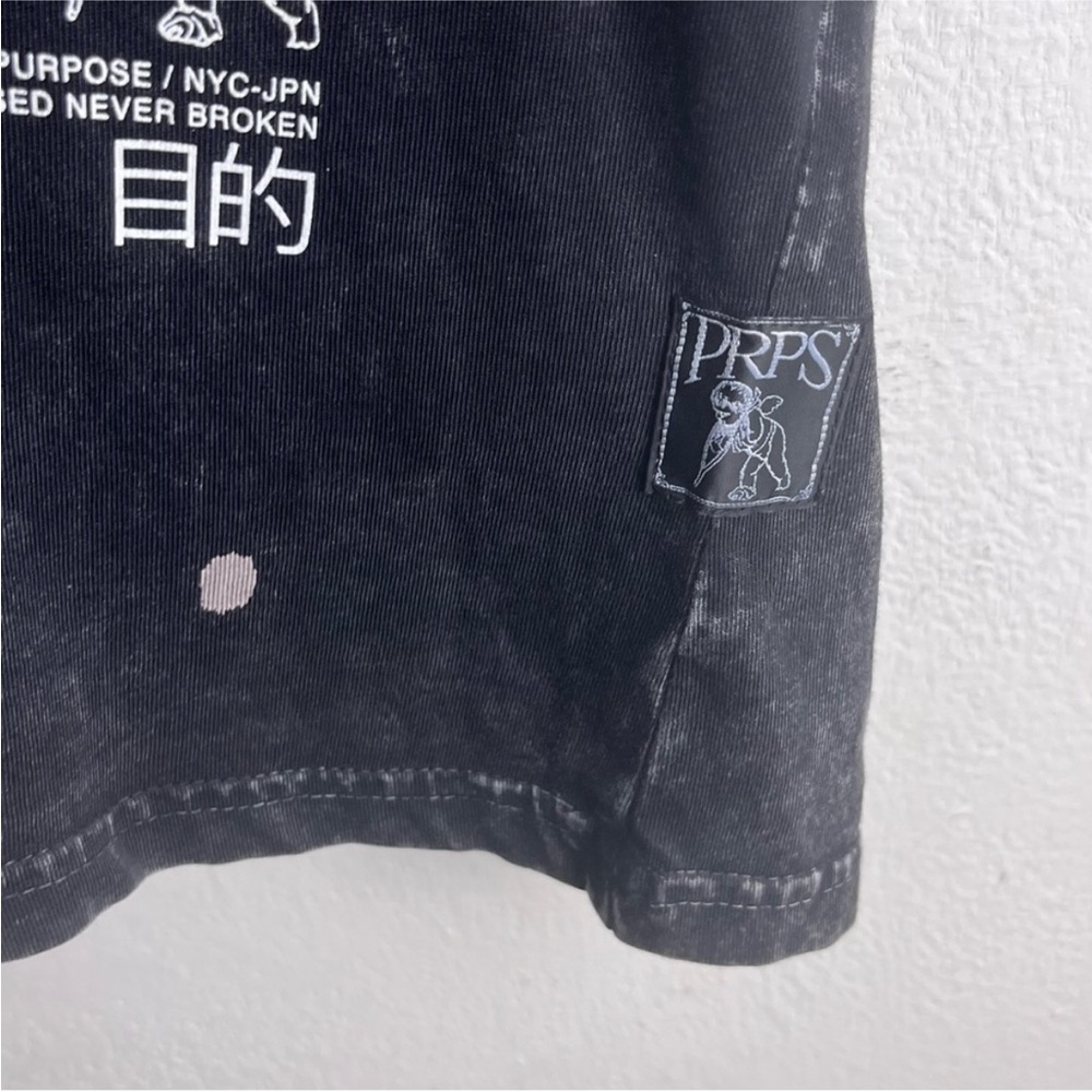 PRPS Men's Cry Logo T-shirt In Black - Picture 4 of 16